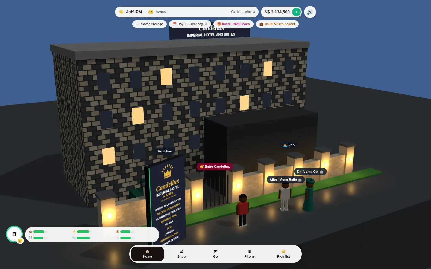 Candellux Imperial Hotel & Suites in Notes Life, the real game